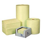 chemical absorbent pads and rolls